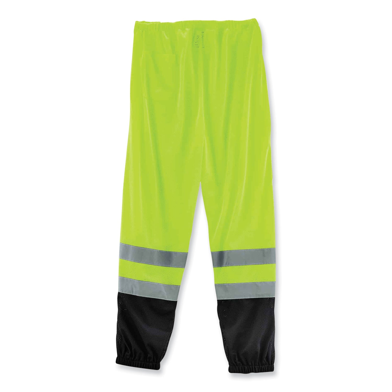 GloWear 8910BK Class E Hi-Vis Pants with Black Bottom, Polyester, 4X-Large/5X-Large, Lime, Ships in 1-3 Business Days