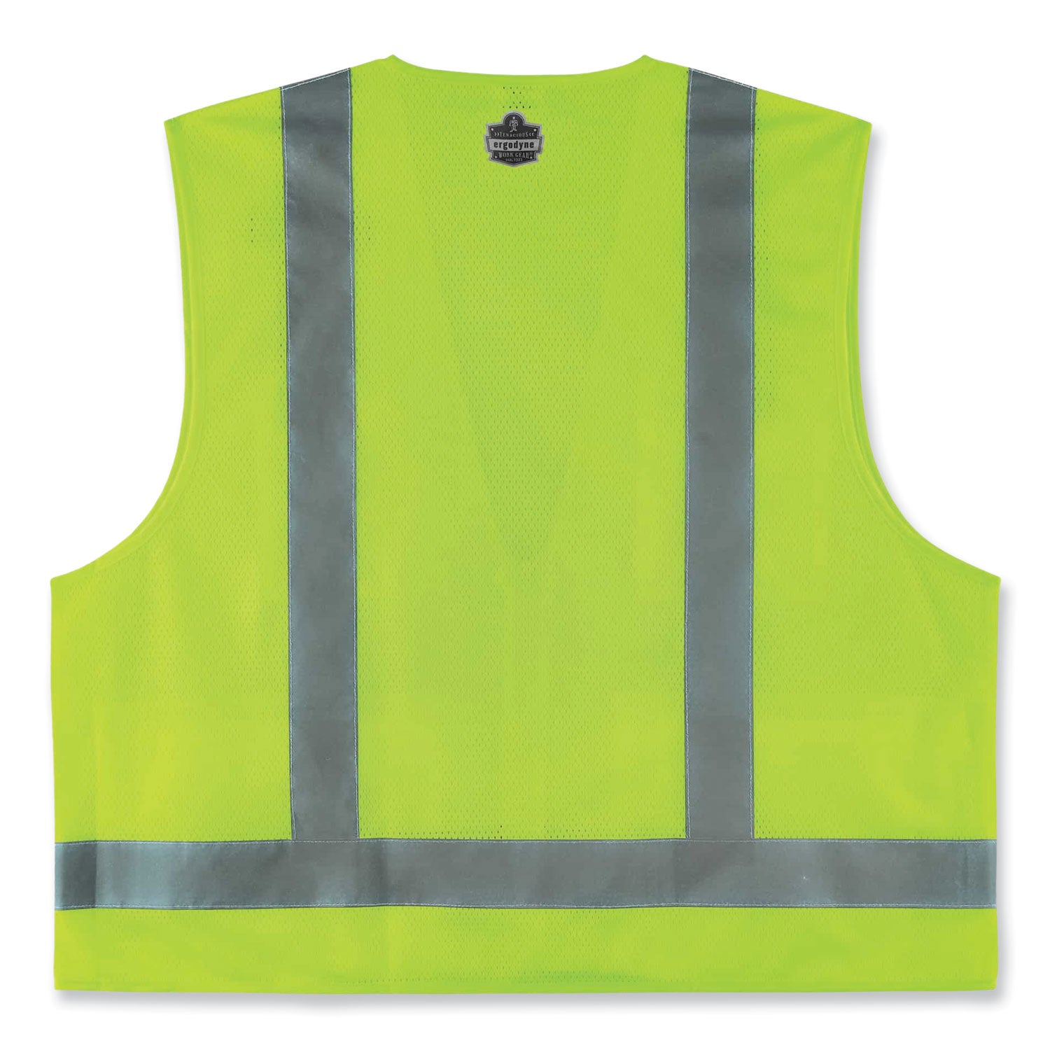 GloWear 8249Z Class 2 Economy Surveyors Zipper Vest, Polyester, X-Small, Lime, Ships in 1-3 Business Days