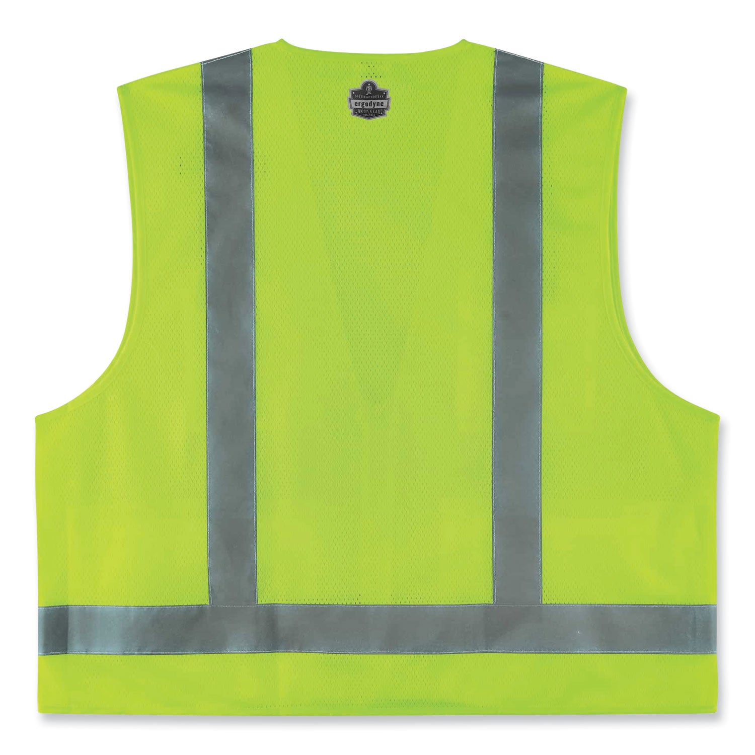 GloWear 8249Z Class 2 Economy Surveyors Zipper Vest, Polyester, 2X-Large/3X-Large, Lime, Ships in 1-3 Business Days
