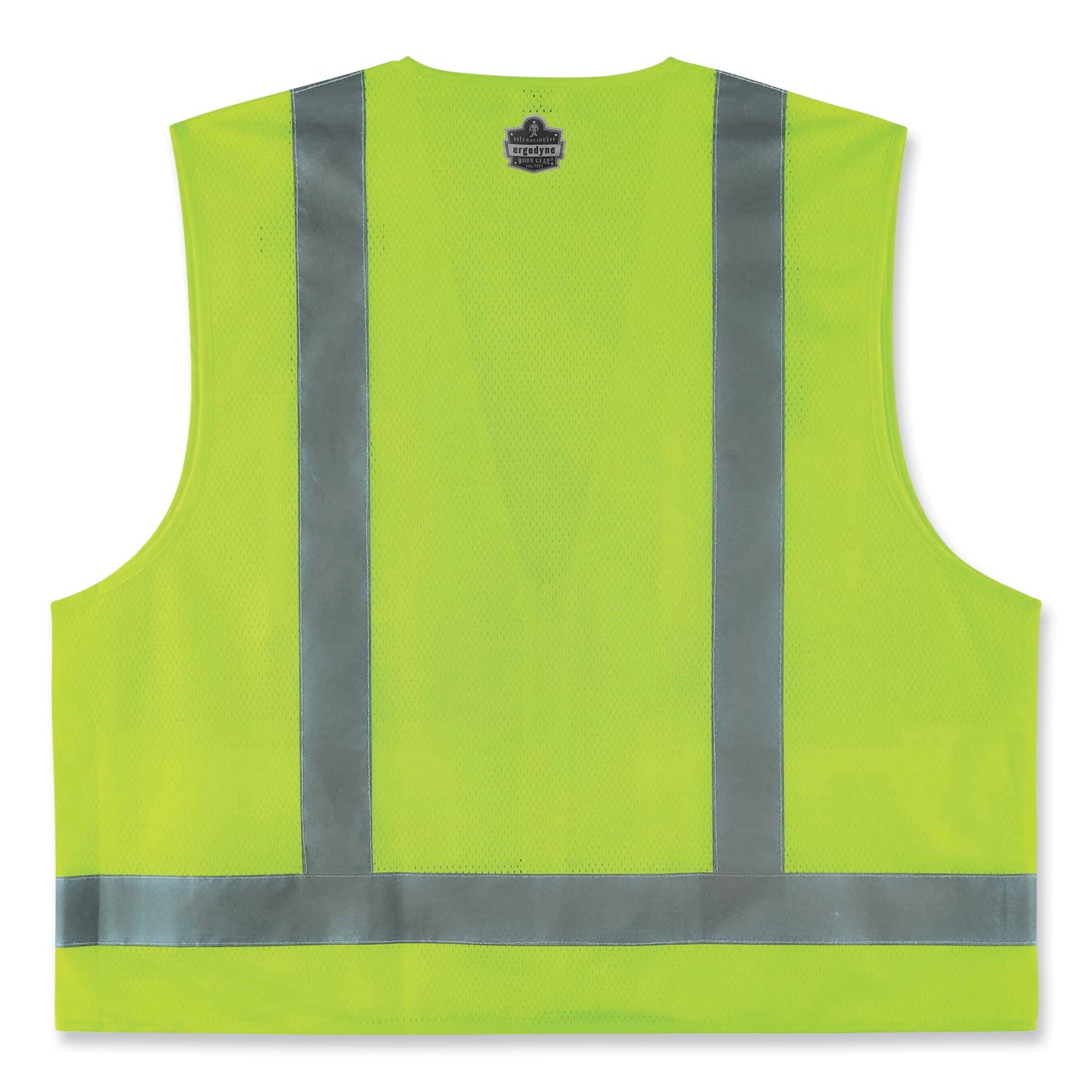 GloWear 8249Z Class 2 Economy Surveyors Zipper Vest, Polyester, 4X-Large/5X-Large, Lime, Ships in 1-3 Business Days