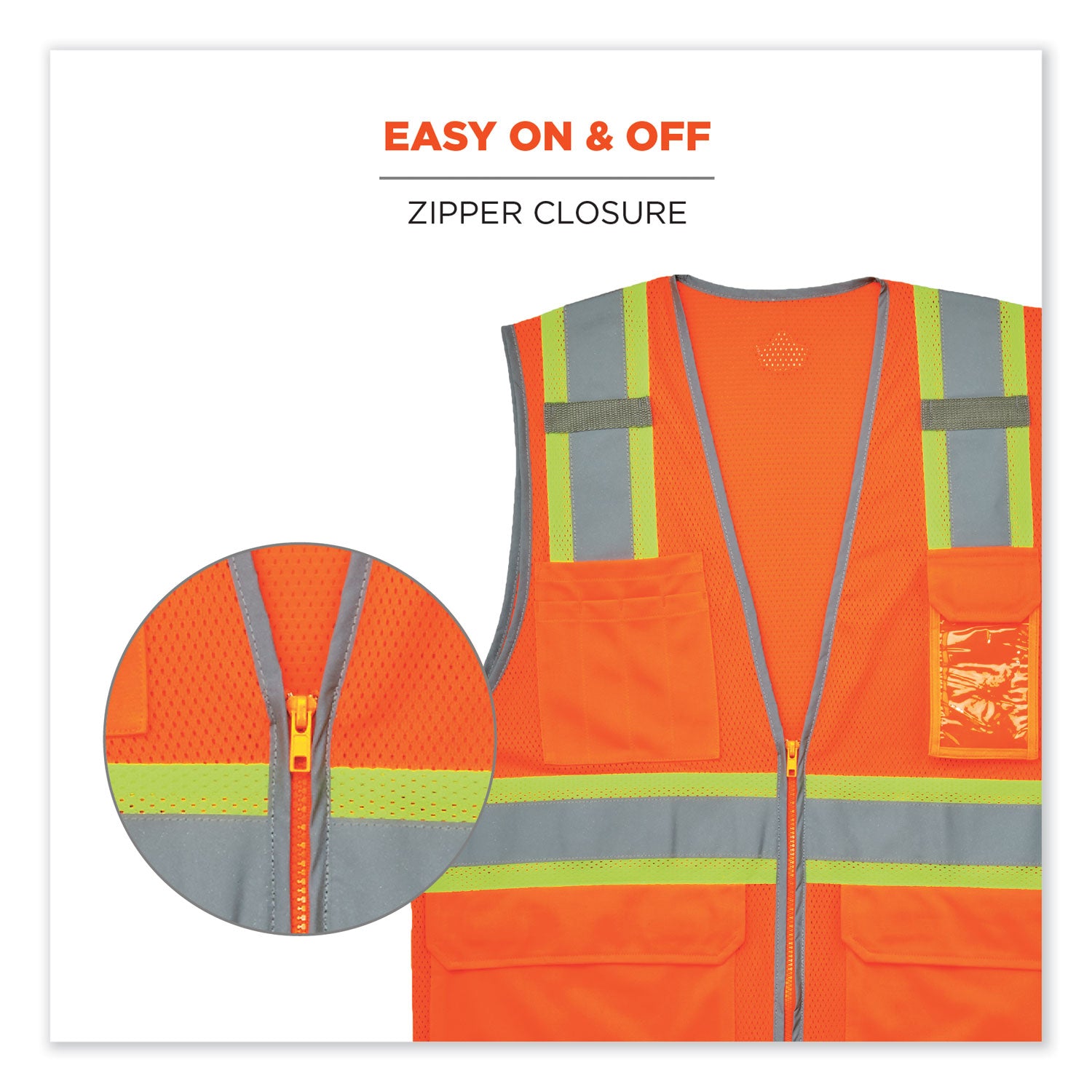 glowear-8246z-class-2-two-tone-mesh-reflective-binding-zipper-vest-polyester-small-med-orange-ships-in-1-3-business-days_ego24133 - 7