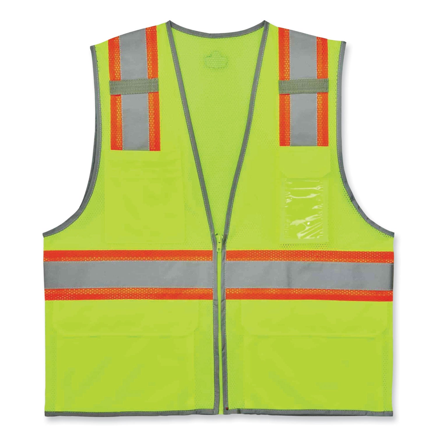 glowear-8246z-class-2-two-tone-mesh-reflective-binding-zipper-vest-polyester-2x-large-3xl-lime-ships-in-1-3-business-days_ego24147 - 1