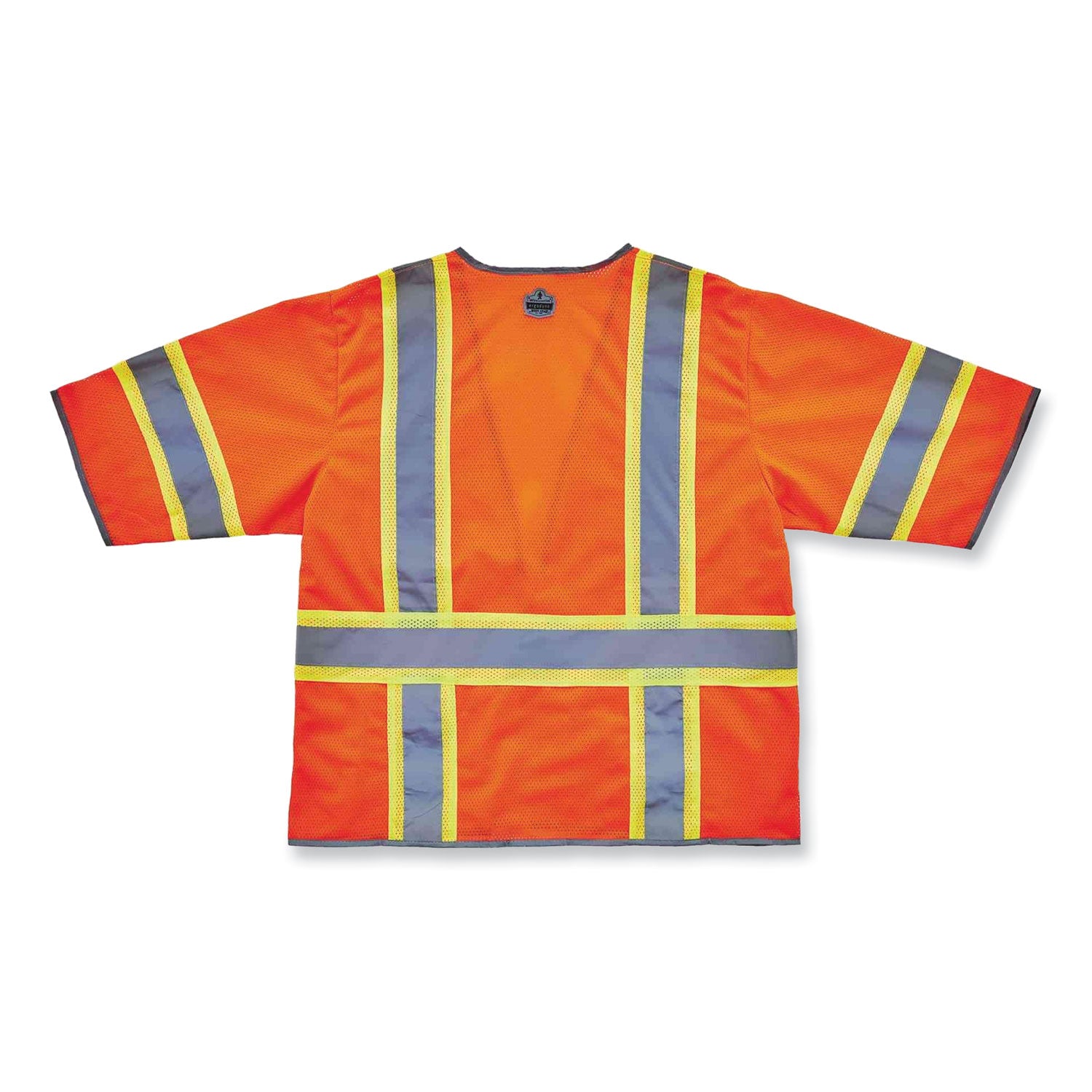 GloWear 8346Z Class 3 Two-Tone Hi-Vis Surveyor Zipper Vest, Small/Medium, Orange, Ships in 1-3 Business Days