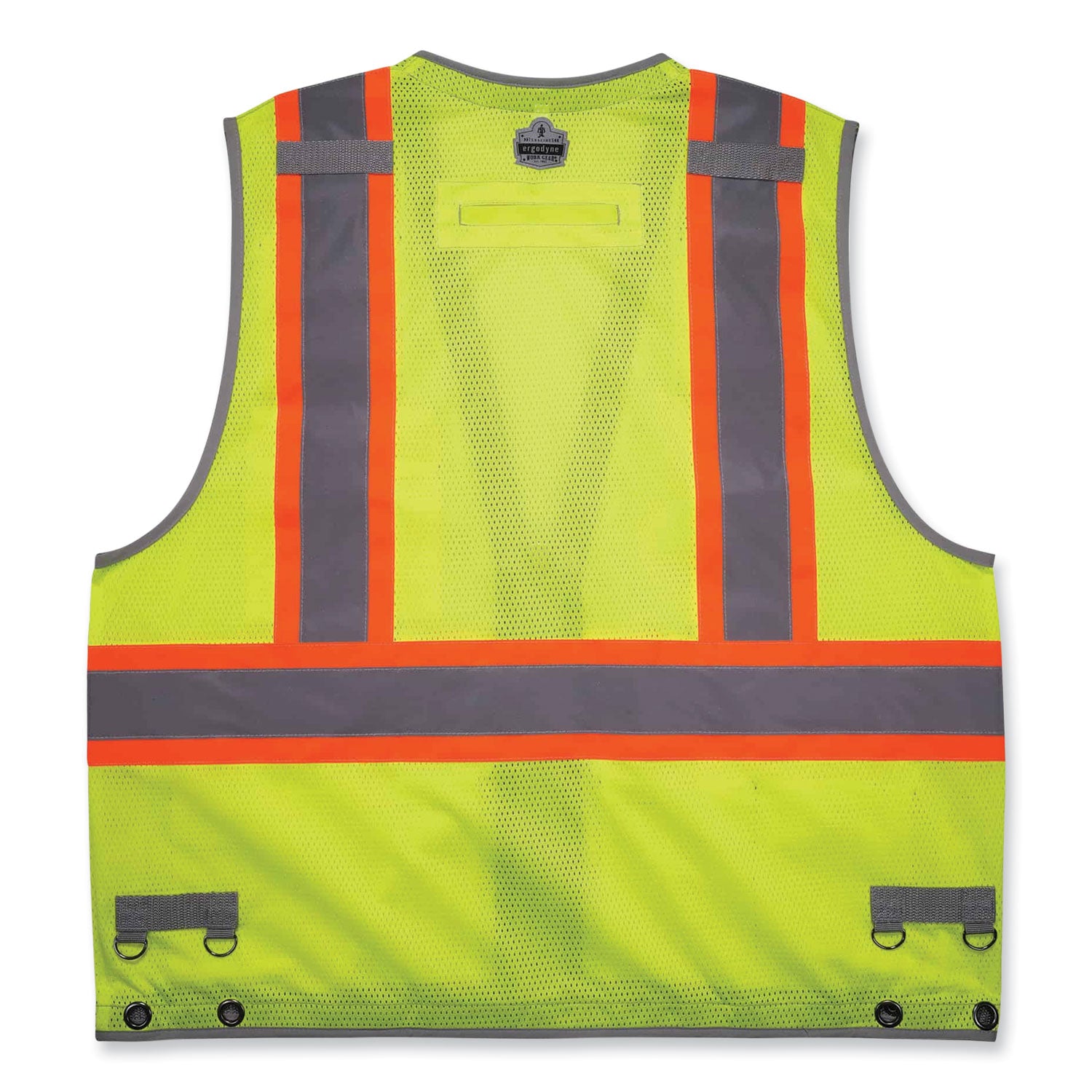 GloWear 8231TV Class 2 Hi-Vis Tool Tethering Safety Vest, Polyester, Large/X-Large, Lime, Ships in 1-3 Business Days