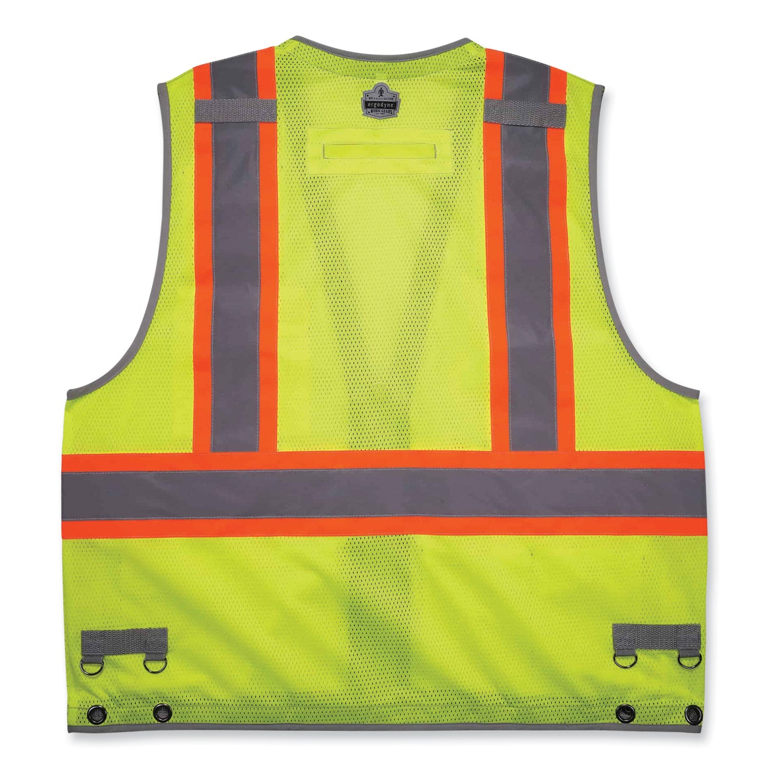 GloWear 8231TV Class 2 Hi-Vis Tool Tethering Safety Vest, Polyester, 4X-Large/5X-Large, Lime, Ships in 1-3 Business Days