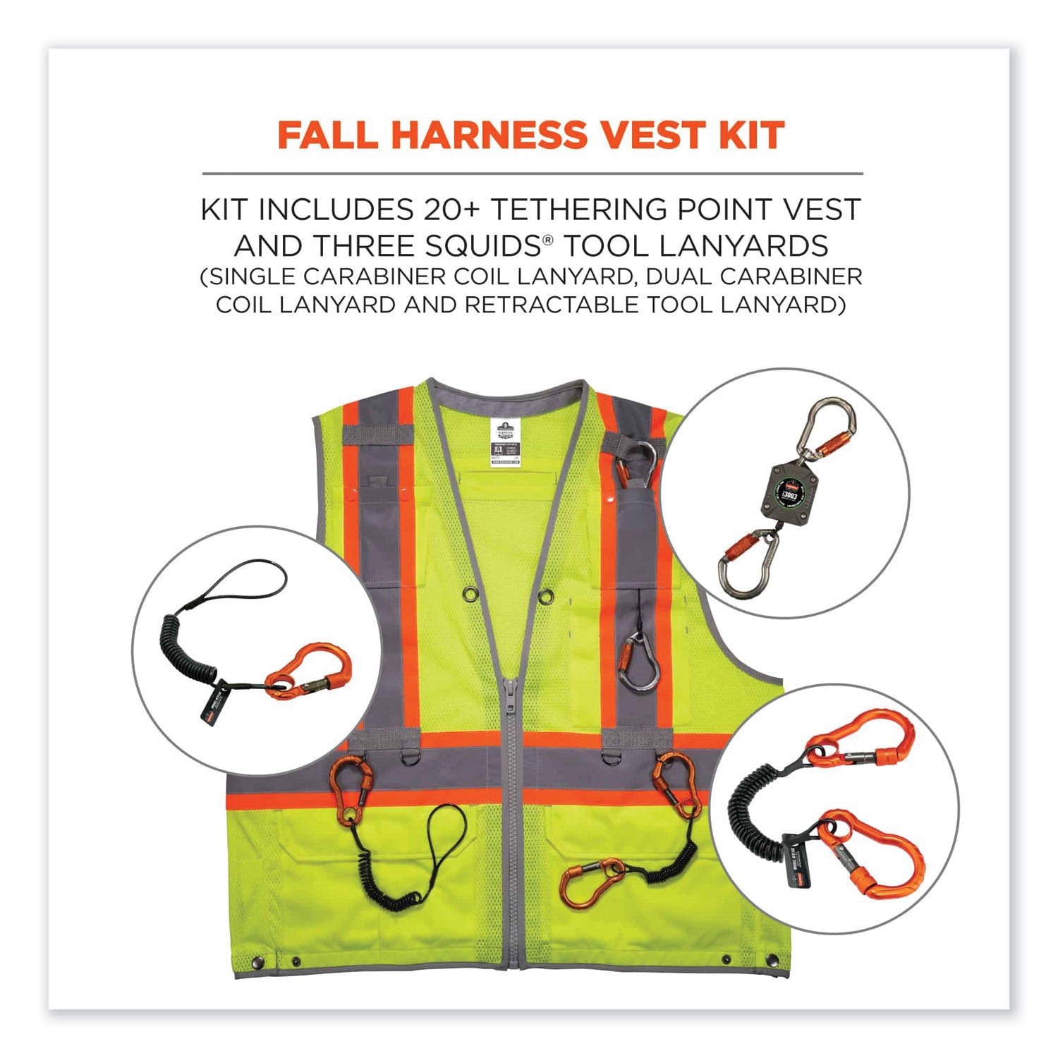glowear-8231tvk-class-2-hi-vis-tool-tethering-safety-vest-kit-polyester-2x-large-3x-large-lime-ships-in-1-3-business-days_ego24187 - 4