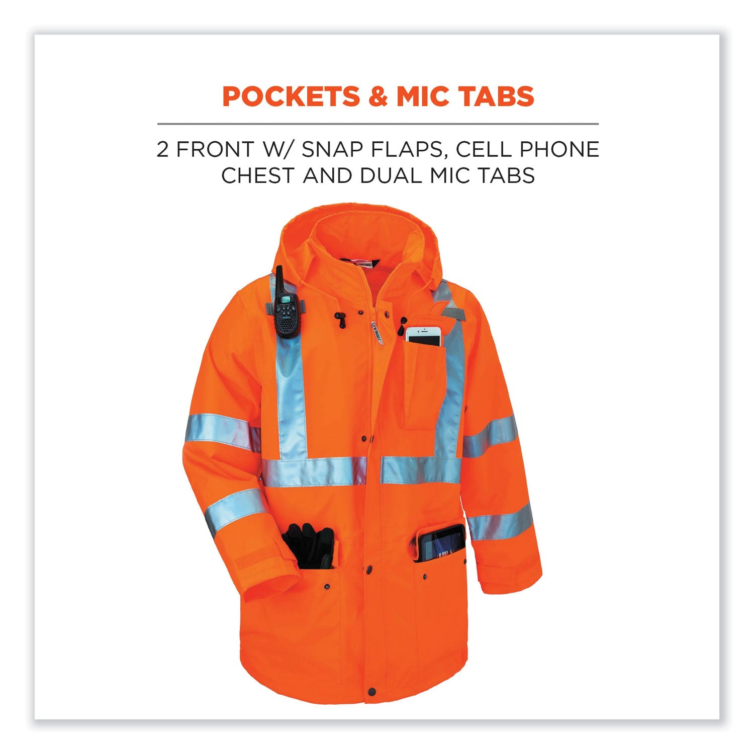 glowear-8365-class-3-hi-vis-rain-jacket-polyester-4x-large-orange-ships-in-1-3-business-days_ego24318 - 8