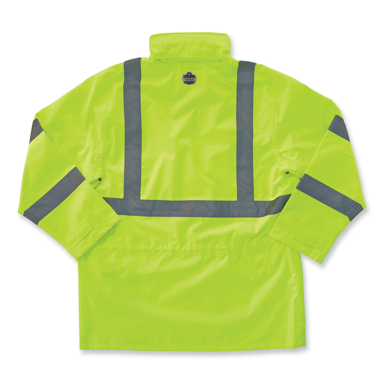 GloWear 8365 Class 3 Hi-Vis Rain Jacket, Polyester, Small, Lime, Ships in 1-3 Business Days