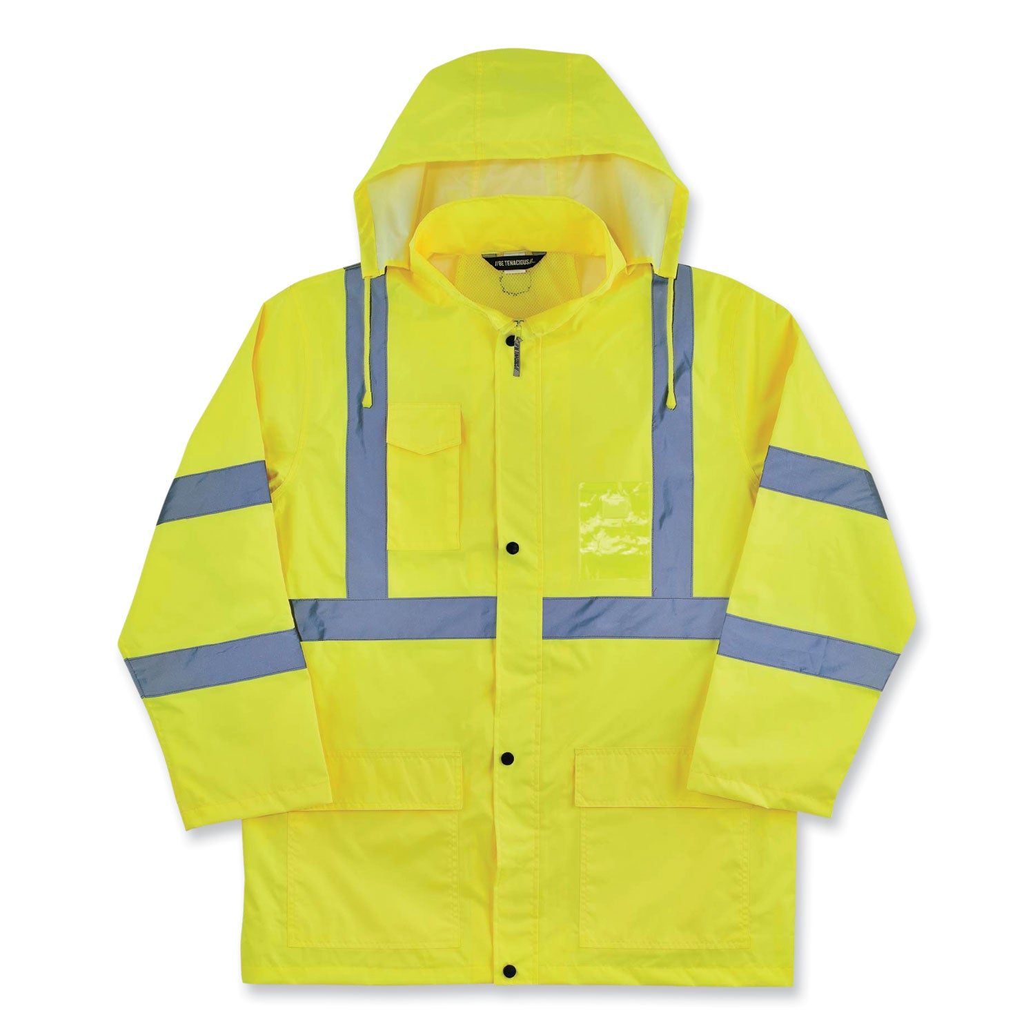 glowear-8366-class-3-lightweight-hi-vis-rain-jacket-polyester-large-lime-ships-in-1-3-business-days_ego24334 - 1