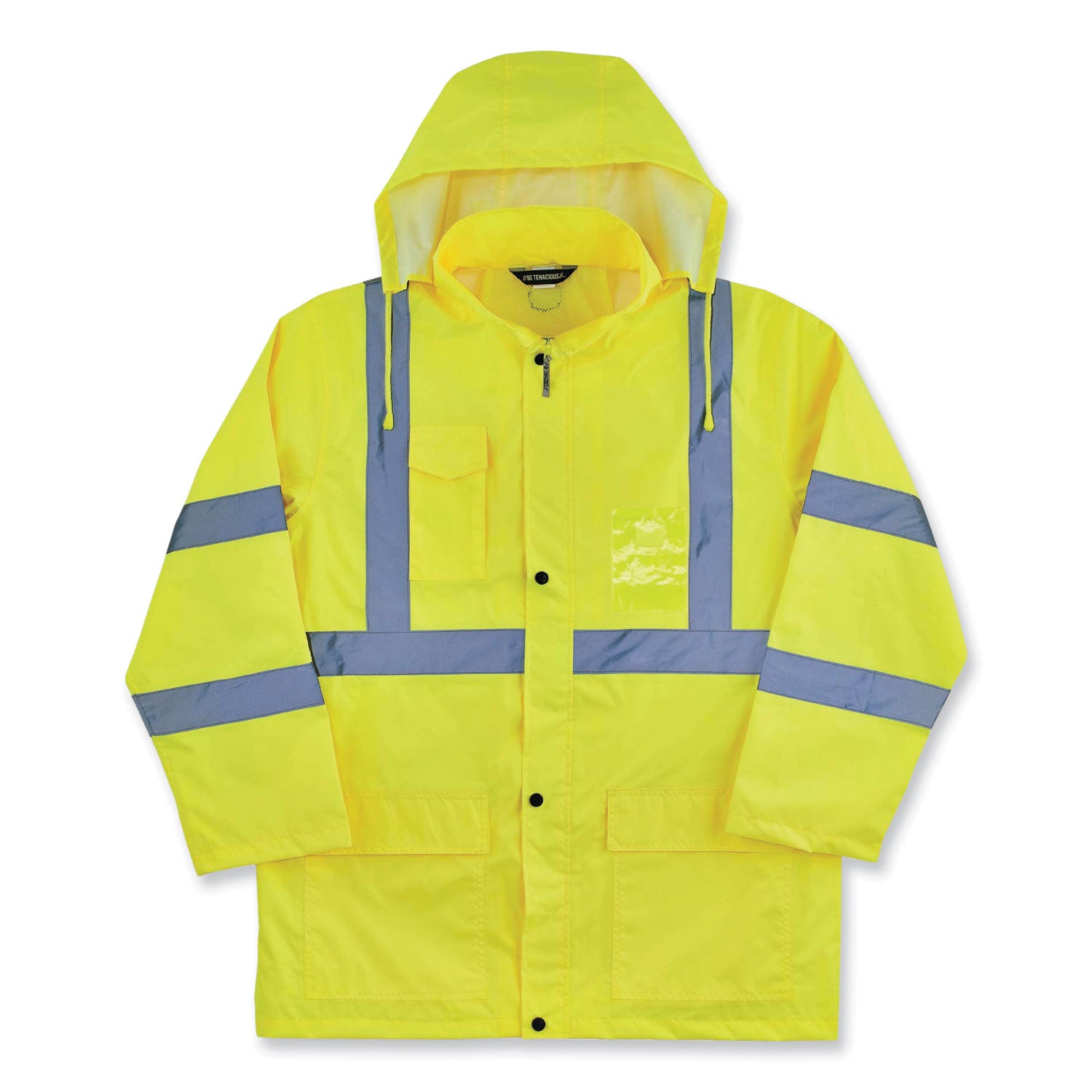 glowear-8366-class-3-lightweight-hi-vis-rain-jacket-polyester-x-large-lime-ships-in-1-3-business-days_ego24335 - 1