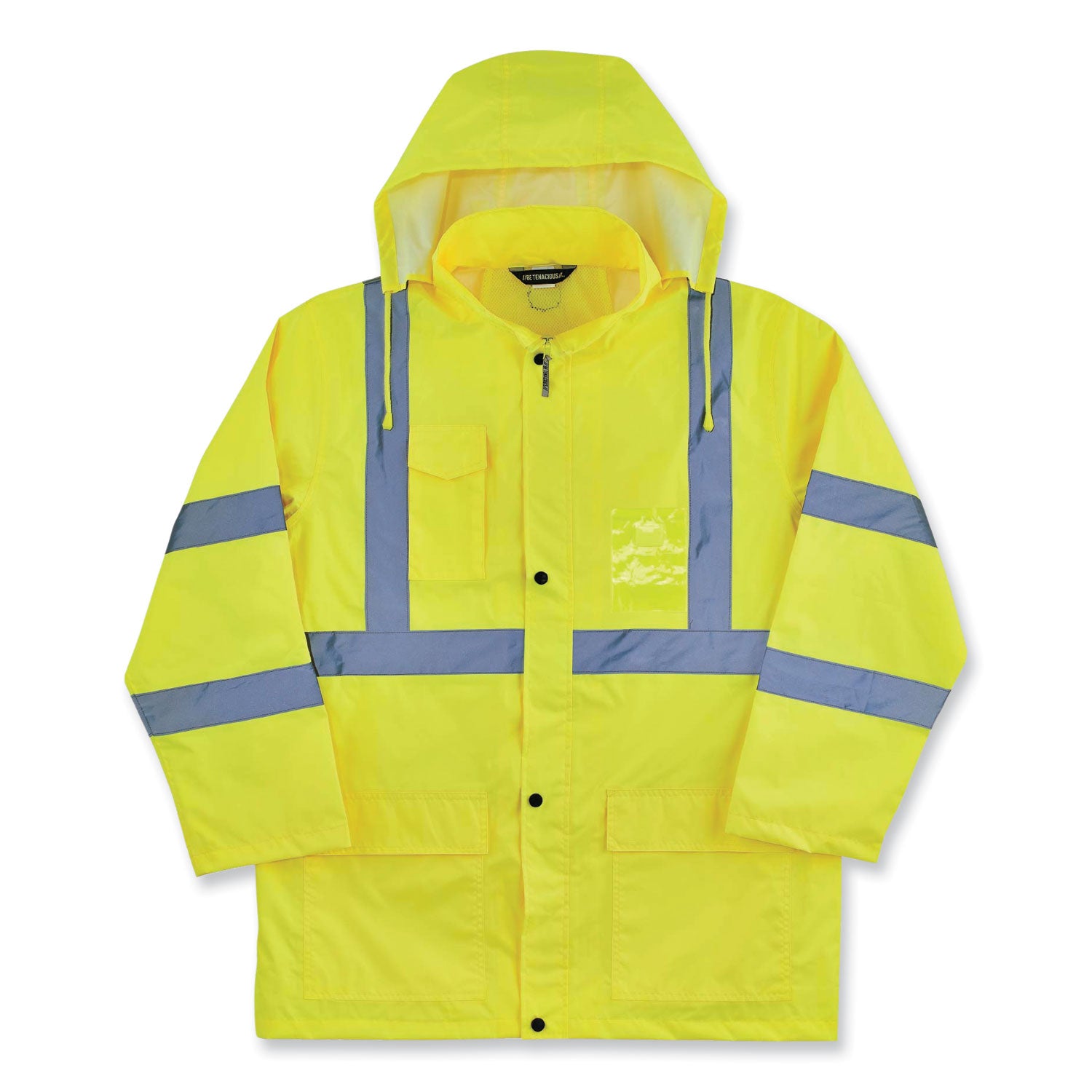 glowear-8366-class-3-lightweight-hi-vis-rain-jacket-polyester-2x-large-lime-ships-in-1-3-business-days_ego24336 - 1