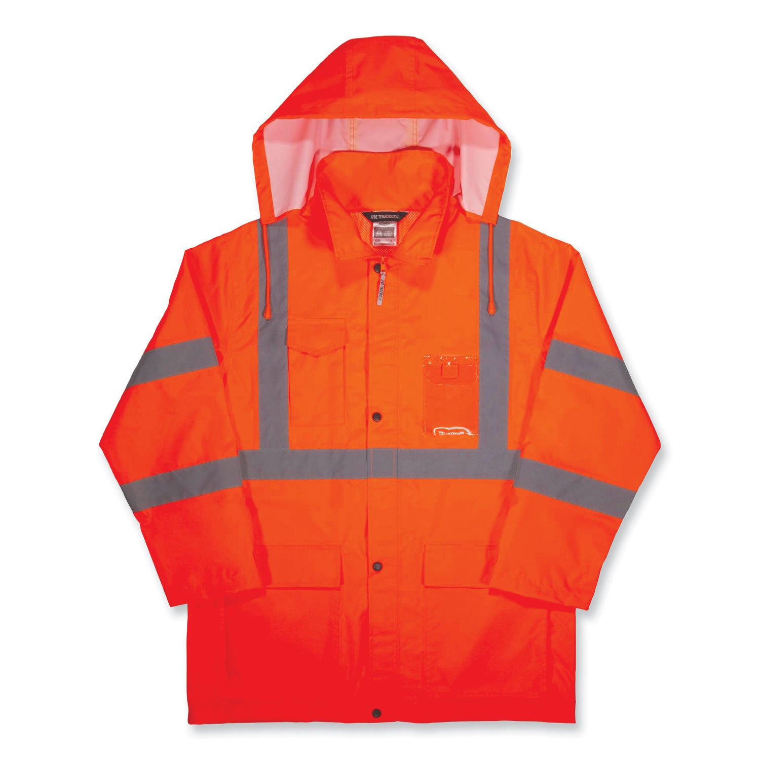 glowear-8366-class-3-lightweight-hi-vis-rain-jacket-polyester-medium-orange-ships-in-1-3-business-days_ego24363 - 1