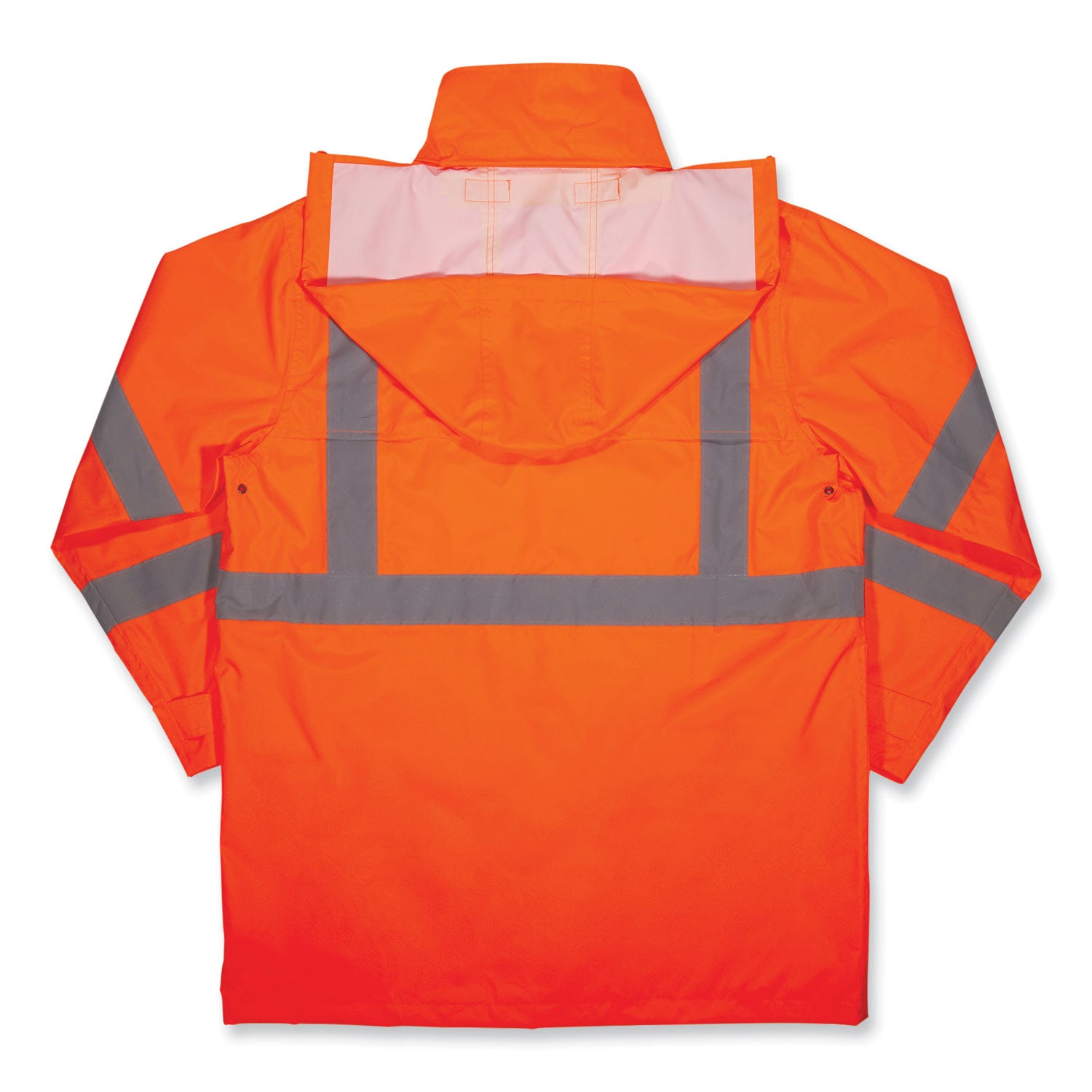 GloWear 8366 Class 3 Lightweight Hi-Vis Rain Jacket, Polyester, Large, Orange, Ships in 1-3 Business Days