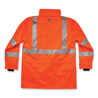 GloWear 8385 Class 3 Hi-Vis 4-in-1 Jacket, X-Large, Orange, Ships in 1-3 Business Days