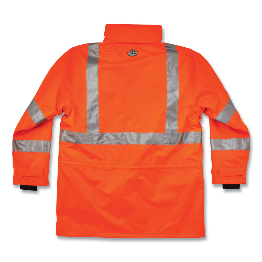 GloWear 8385 Class 3 Hi-Vis 4-in-1 Jacket, 2X-Large, Orange, Ships in 1-3 Business Days