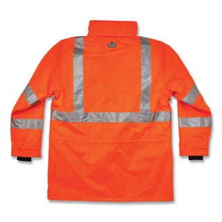 GloWear 8385 Class 3 Hi-Vis 4-in-1 Jacket, 3X-Large, Orange, Ships in 1-3 Business Days