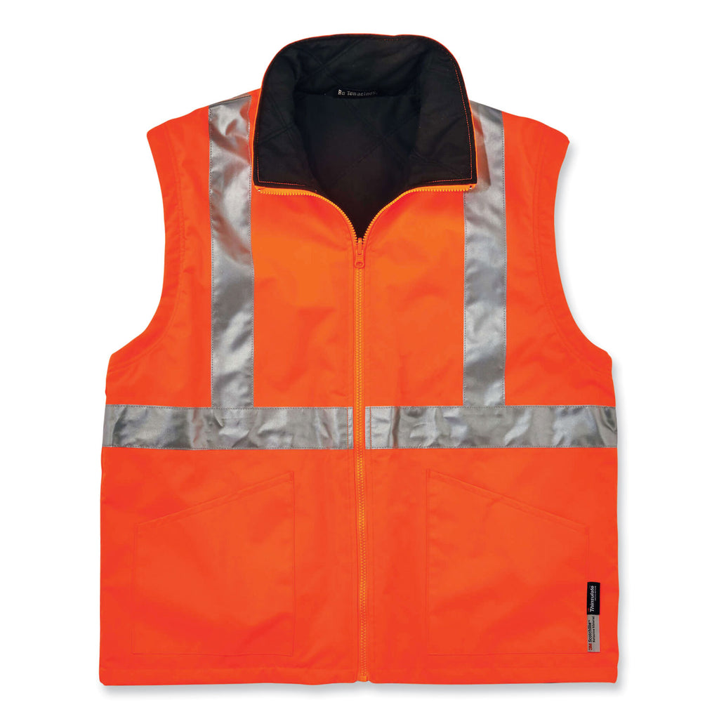 GloWear 8385 Class 3 Hi-Vis 4-in-1 Jacket, 3X-Large, Orange, Ships in 1-3 Business Days