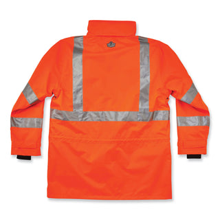 GloWear 8385 Class 3 Hi-Vis 4-in-1 Jacket, 4X-Large, Orange, Ships in 1-3 Business Days