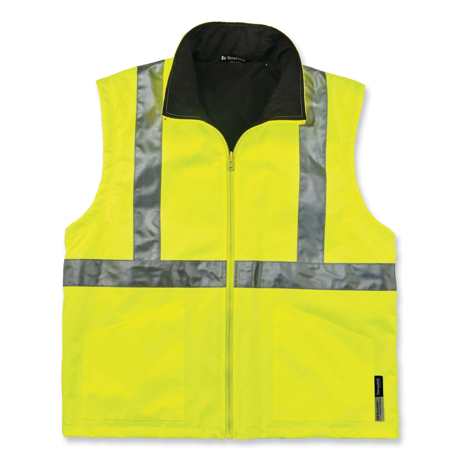 GloWear 8385 Class 3 Hi-Vis 4-in-1 Jacket, Small, Lime, Ships in 1-3 Business Days