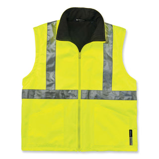GloWear 8385 Class 3 Hi-Vis 4-in-1 Jacket, Large, Lime, Ships in 1-3 Business Days
