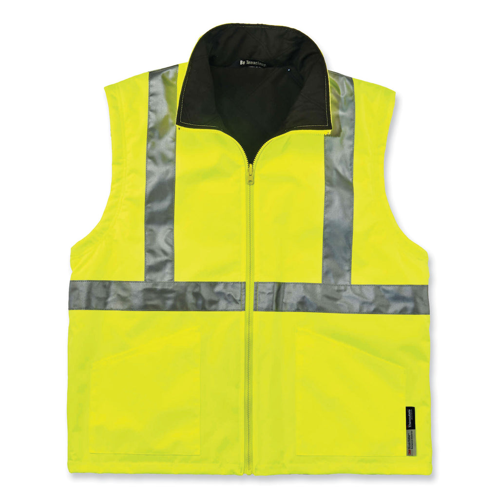 GloWear 8385 Class 3 Hi-Vis 4-in-1 Jacket, X-Large, Lime, Ships in 1-3 Business Days