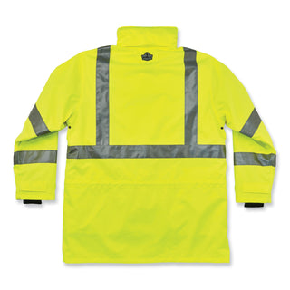 GloWear 8385 Class 3 Hi-Vis 4-in-1 Jacket, 2X-Large, Lime, Ships in 1-3 Business Days