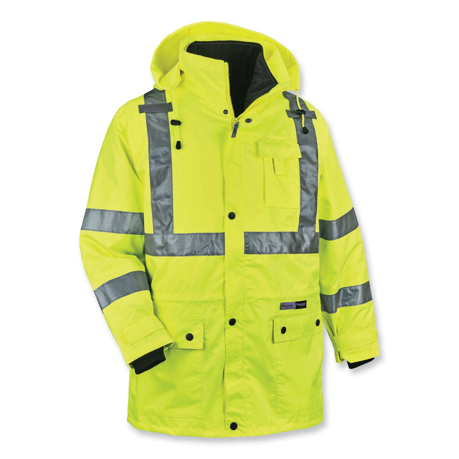 glowear-8385-class-3-hi-vis-4-in-1-jacket-5x-large-lime-ships-in-1-3-business-days_ego24389 - 1