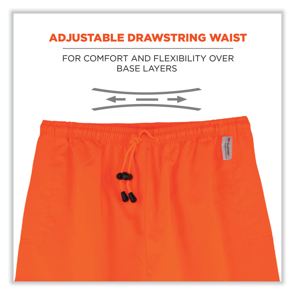 GloWear 8915 Class E Hi-Vis Rain Pants, 2X-Large, Orange, Ships in 1-3 Business Days