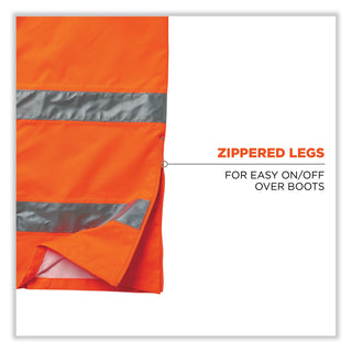GloWear 8915 Class E Hi-Vis Rain Pants, 2X-Large, Orange, Ships in 1-3 Business Days