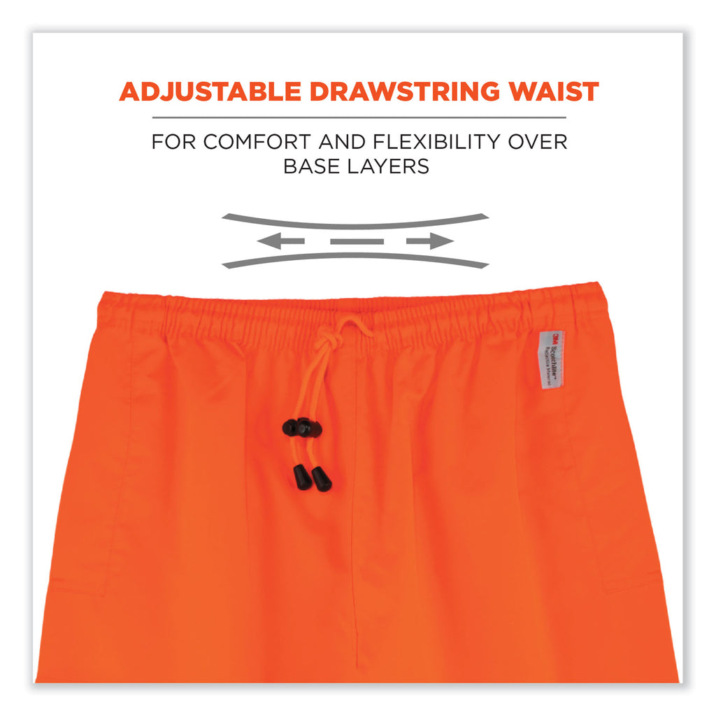 GloWear 8915 Class E Hi-Vis Rain Pants, 4X-Large, Orange, Ships in 1-3 Business Days