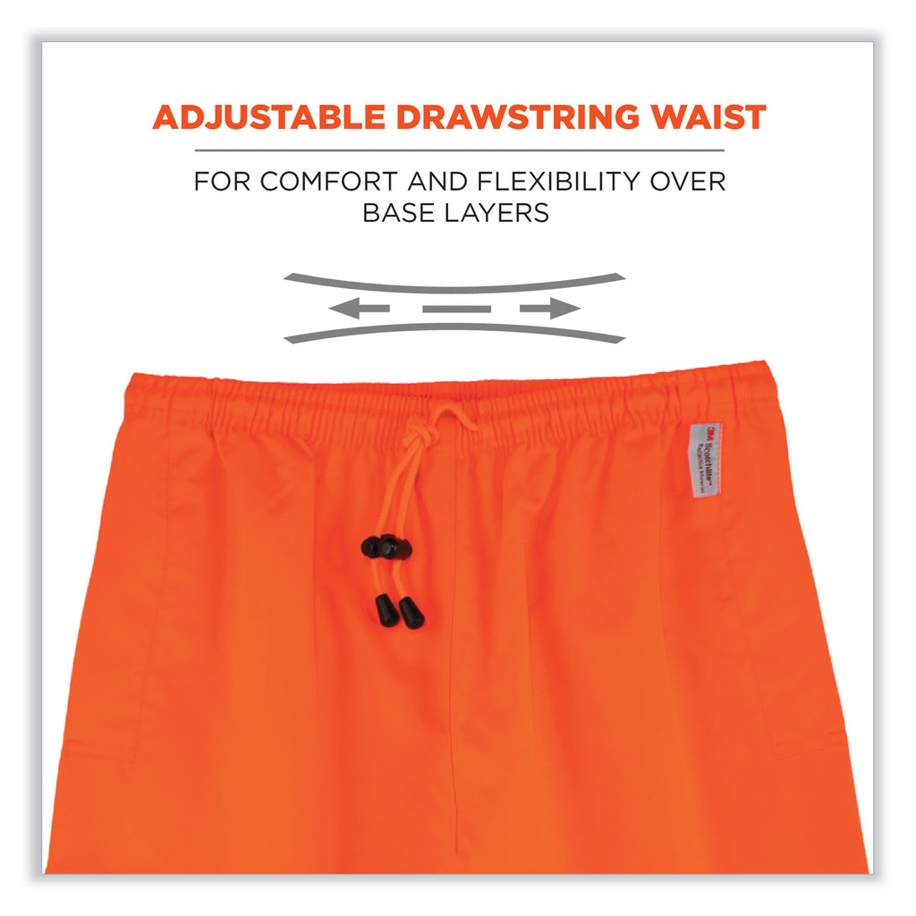 GloWear 8915 Class E Hi-Vis Rain Pants, 5X-Large, Orange, Ships in 1-3 Business Days
