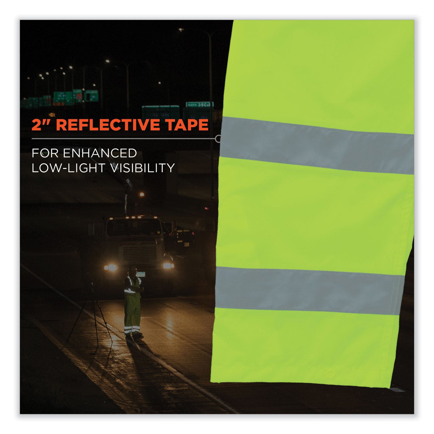 GloWear 8915 Class E Hi-Vis Rain Pants, Small, Lime, Ships in 1-3 Business Days