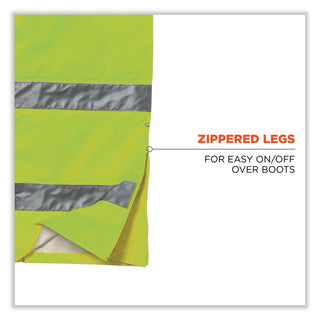 GloWear 8915 Class E Hi-Vis Rain Pants, Small, Lime, Ships in 1-3 Business Days