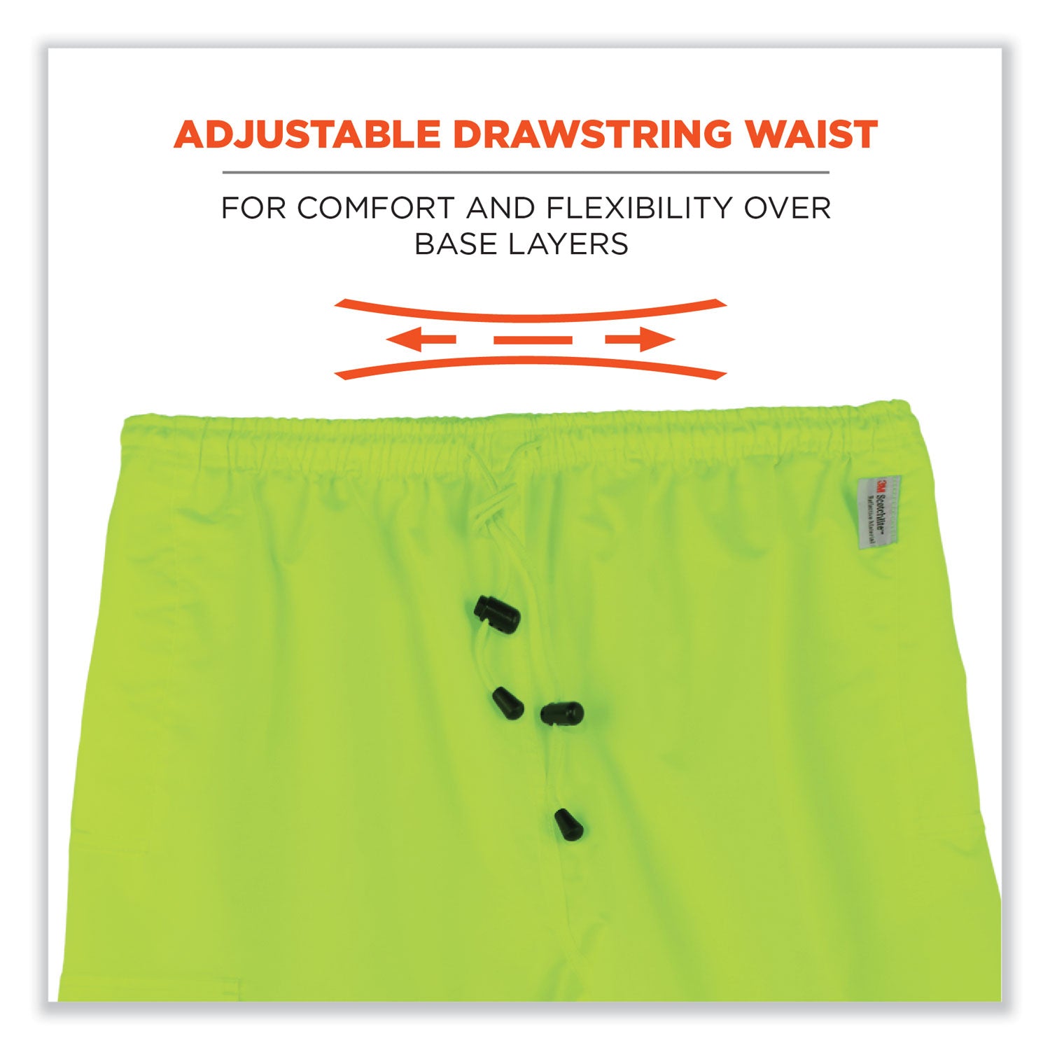 GloWear 8915 Class E Hi-Vis Rain Pants, 2X-Large, Lime, Ships in 1-3 Business Days