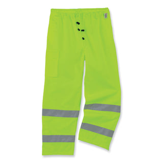 GloWear 8915 Class E Hi-Vis Rain Pants, 5X-Large, Lime, Ships in 1-3 Business Days