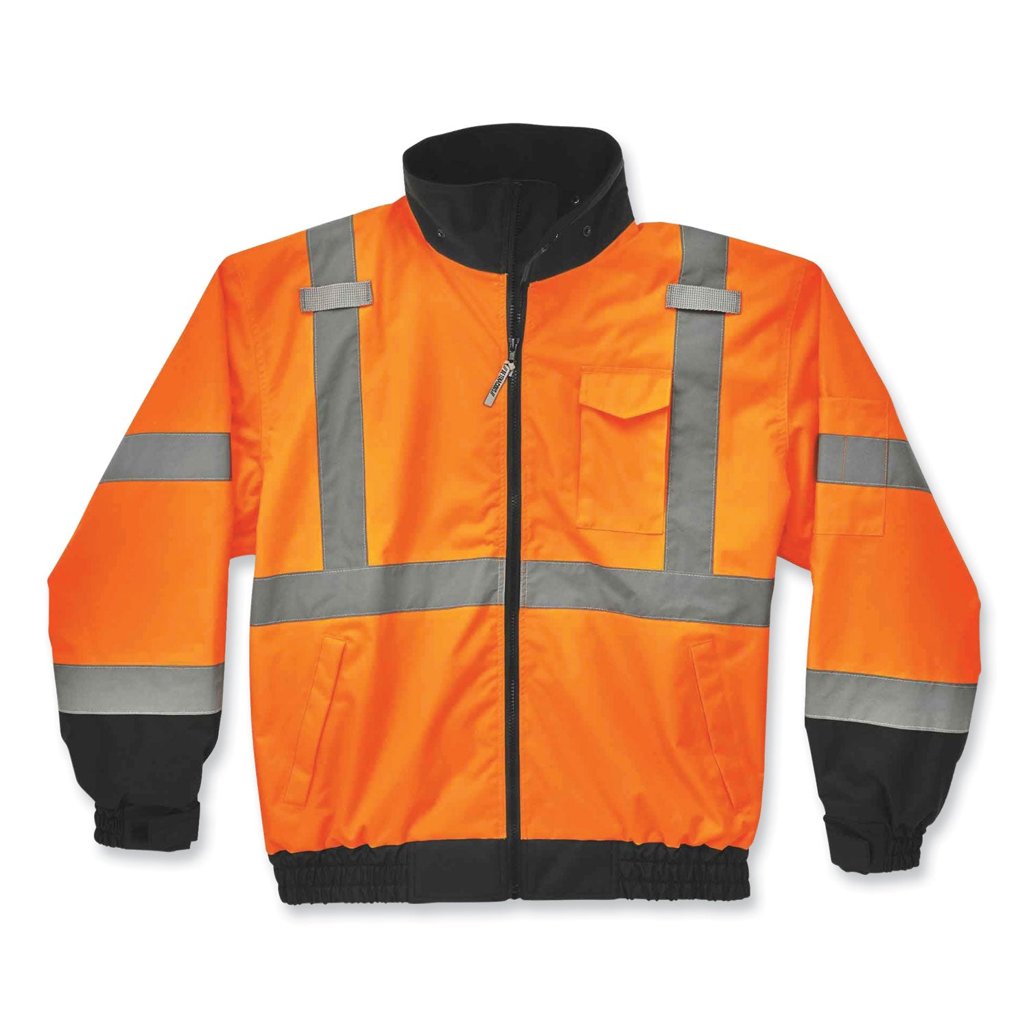 glowear-8379-class-3-hi-vis-fleece-lined-bomber-jacket-orange-x-large-ships-in-1-3-business-days_ego24465 - 1