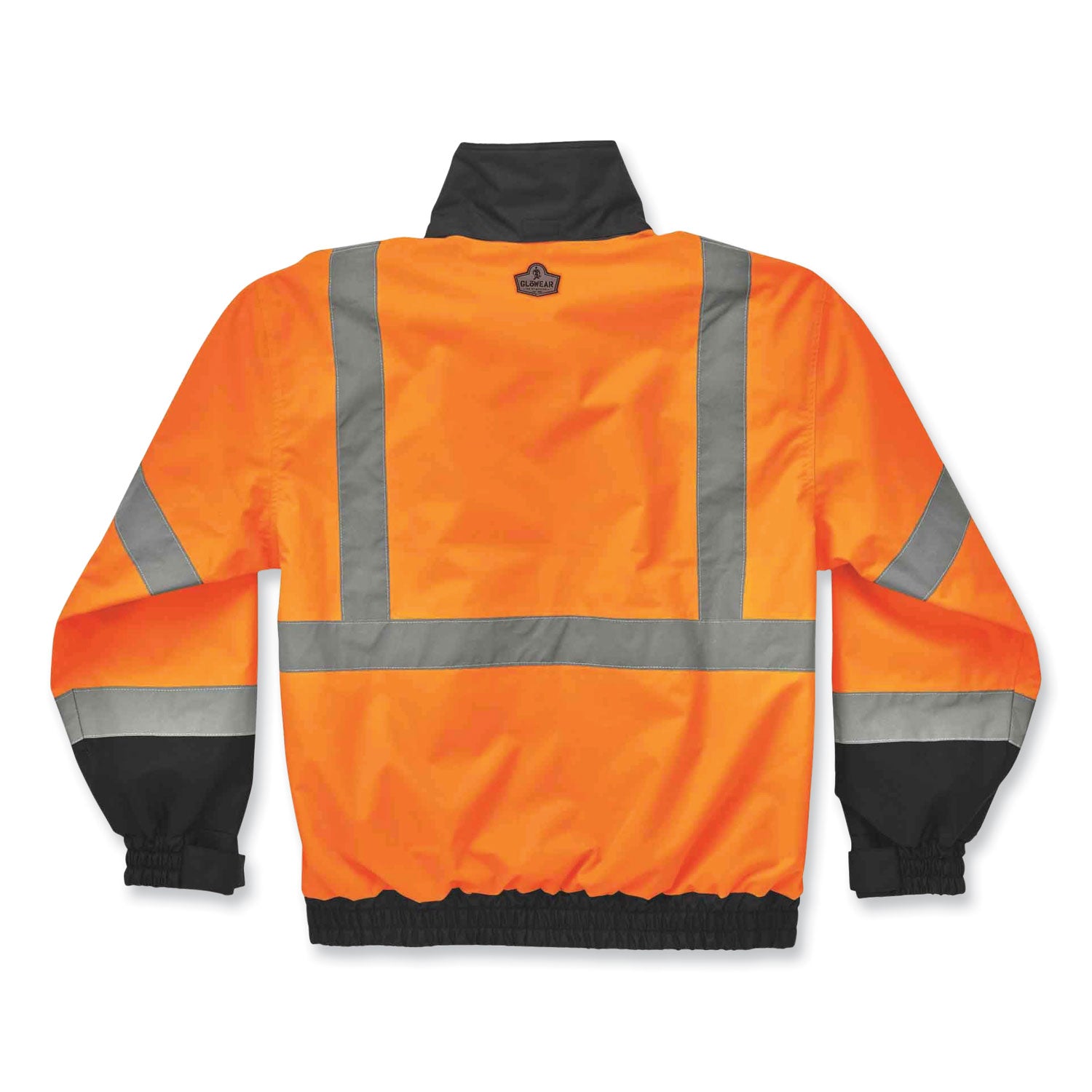 GloWear 8379 Class 3 Hi-Vis Fleece Lined Bomber Jacket, Orange, 3X-Large, Ships in 1-3 Business Days