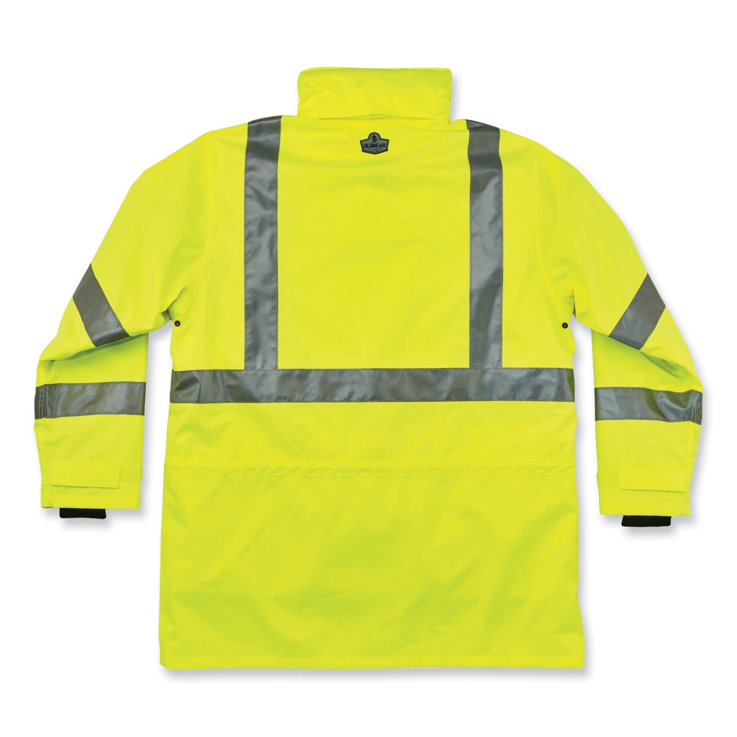 GloWear 8385 Class 3 Hi-Vis 4-in-1 Jacket, Medium, Lime, Ships in 1-3 Business Days