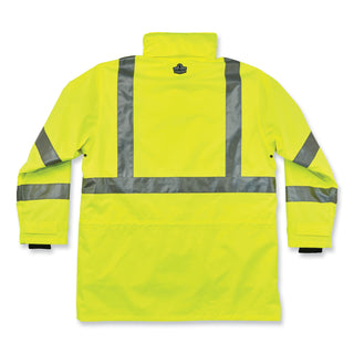 GloWear 8385 Class 3 Hi-Vis 4-in-1 Jacket, Medium, Lime, Ships in 1-3 Business Days