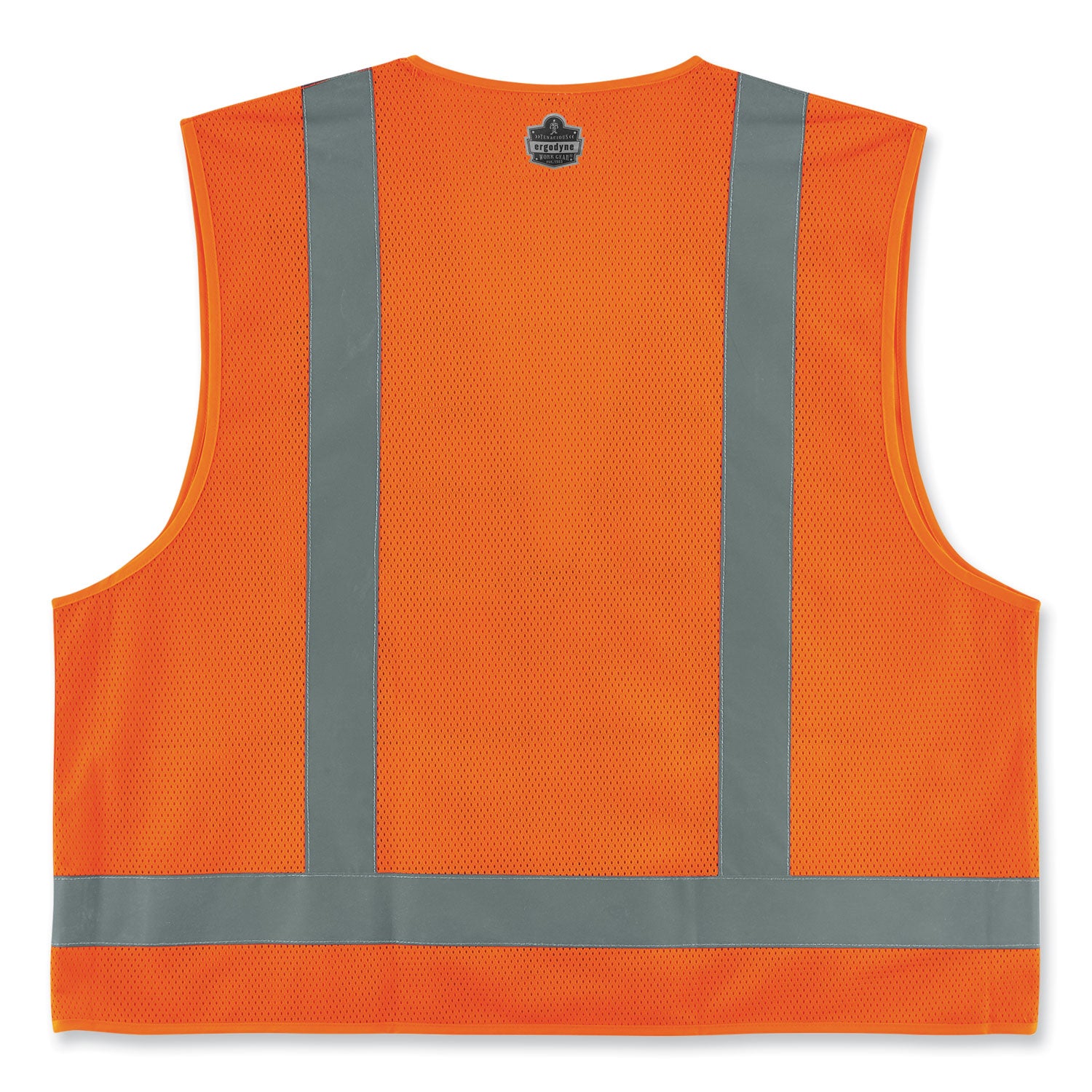 GloWear 8249Z-S Single Size Class 2 Economy Surveyors Zipper Vest, Polyester, 4X-Large, Orange, Ships in 1-3 Business Days
