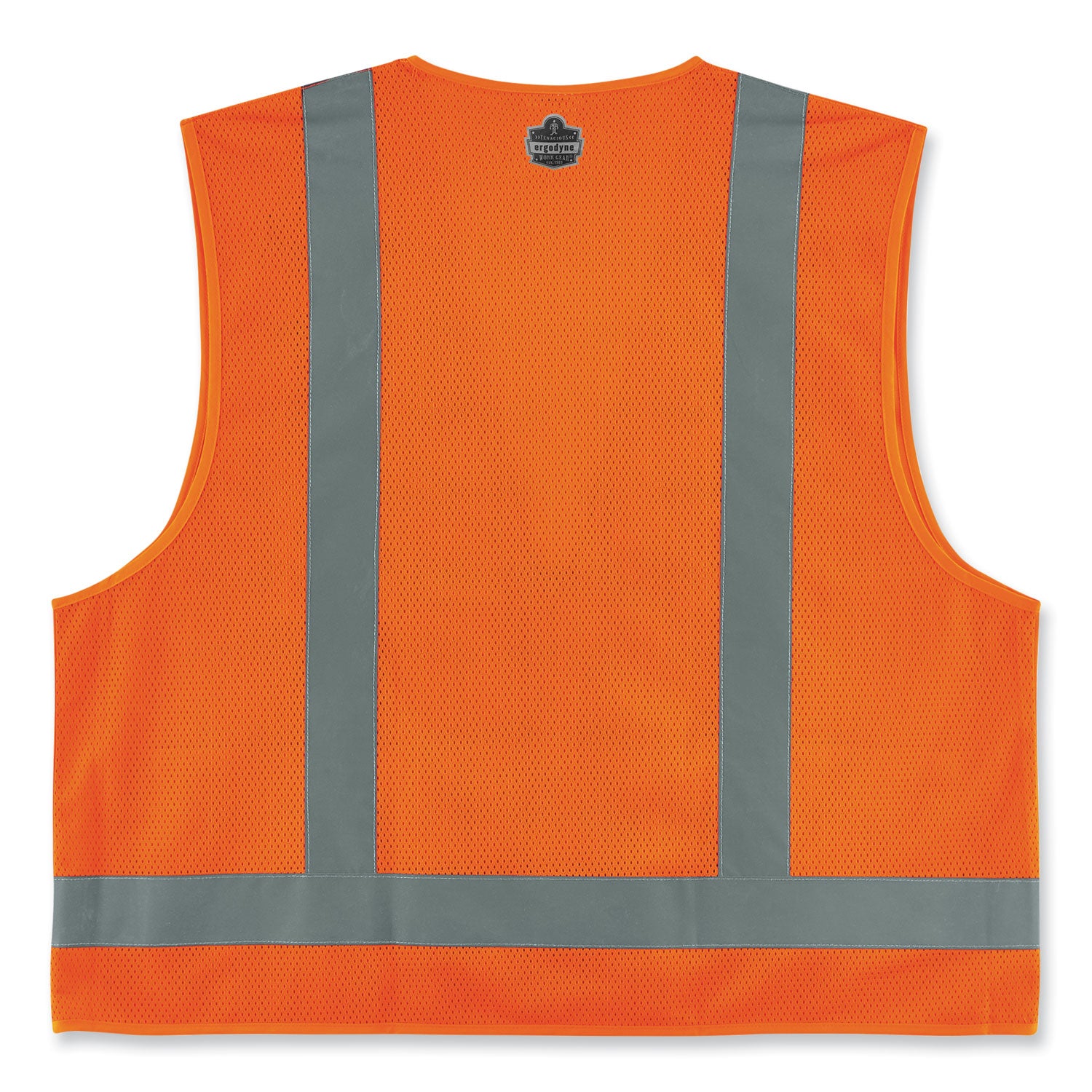 GloWear 8249Z-S Single Size Class 2 Economy Surveyors Zipper Vest, Polyester, 5X-Large, Orange, Ships in 1-3 Business Days