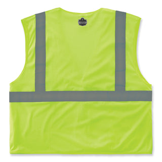GloWear 8210HL-S Single Size Class 2 Economy Mesh Vest, Polyester, X-Small, Lime, Ships in 1-3 Business Days