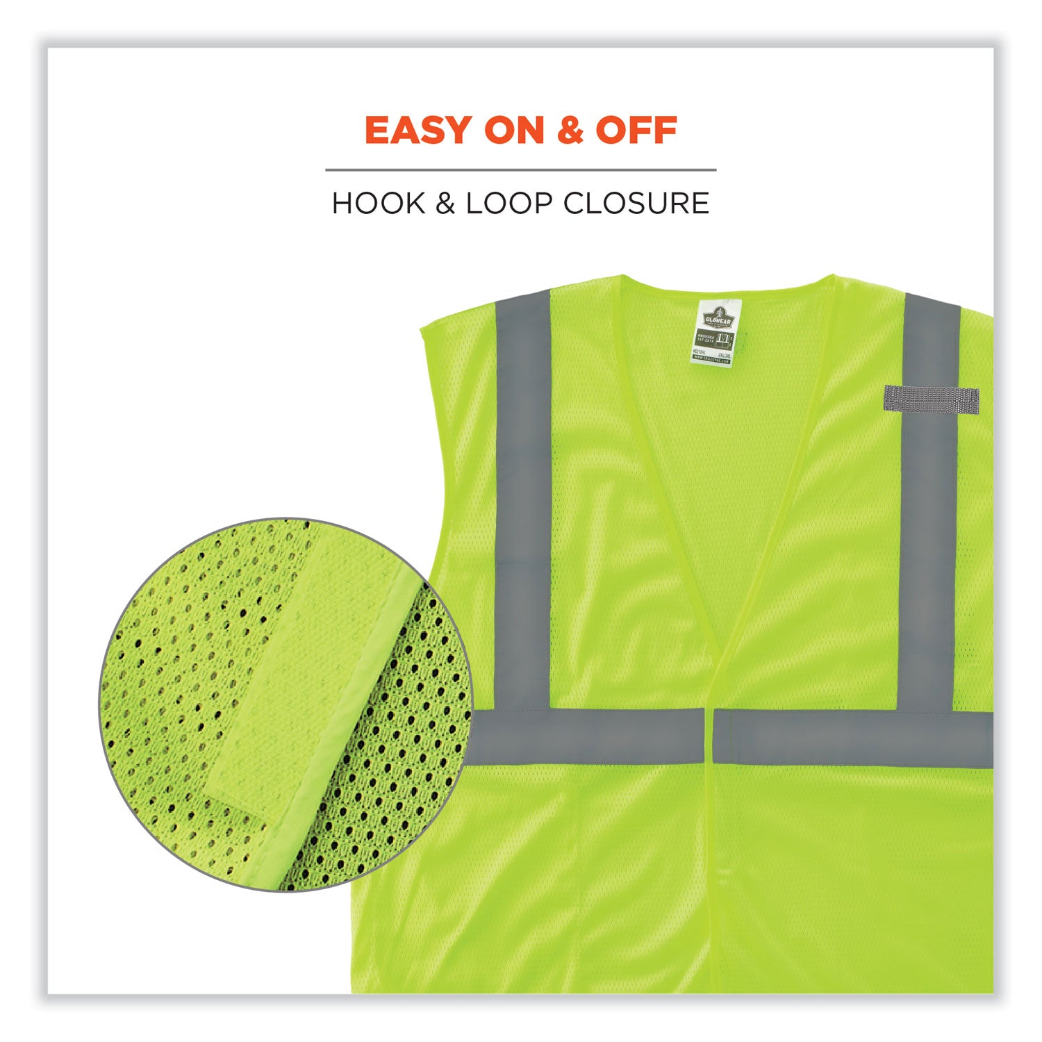 glowear-8210hl-s-single-size-class-2-economy-mesh-vest-polyester-small-lime-ships-in-1-3-business-days_ego24522 - 6