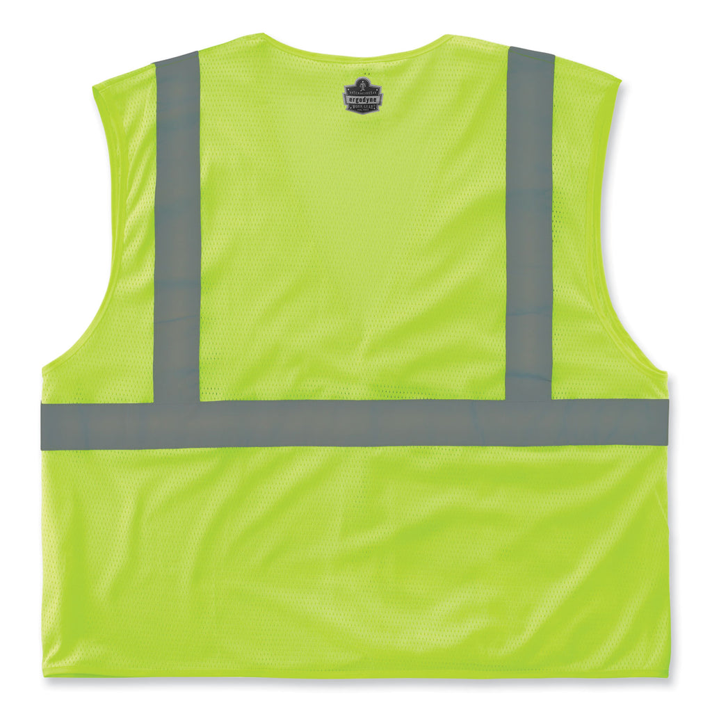 GloWear 8210HL-S Single Size Class 2 Economy Mesh Vest, Polyester, 5X-Large, Lime, Ships in 1-3 Business Days