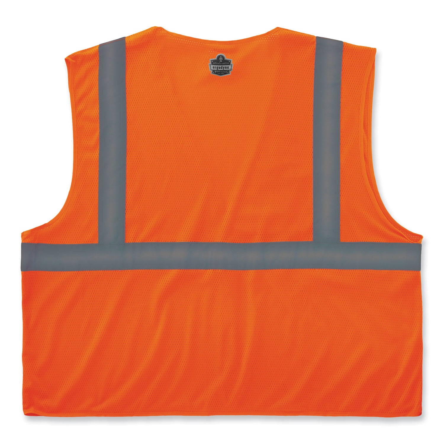 GloWear 8210HL-S Single Size Class 2 Economy Mesh Vest, Polyester, X-Large, Orange, Ships in 1-3 Business Days