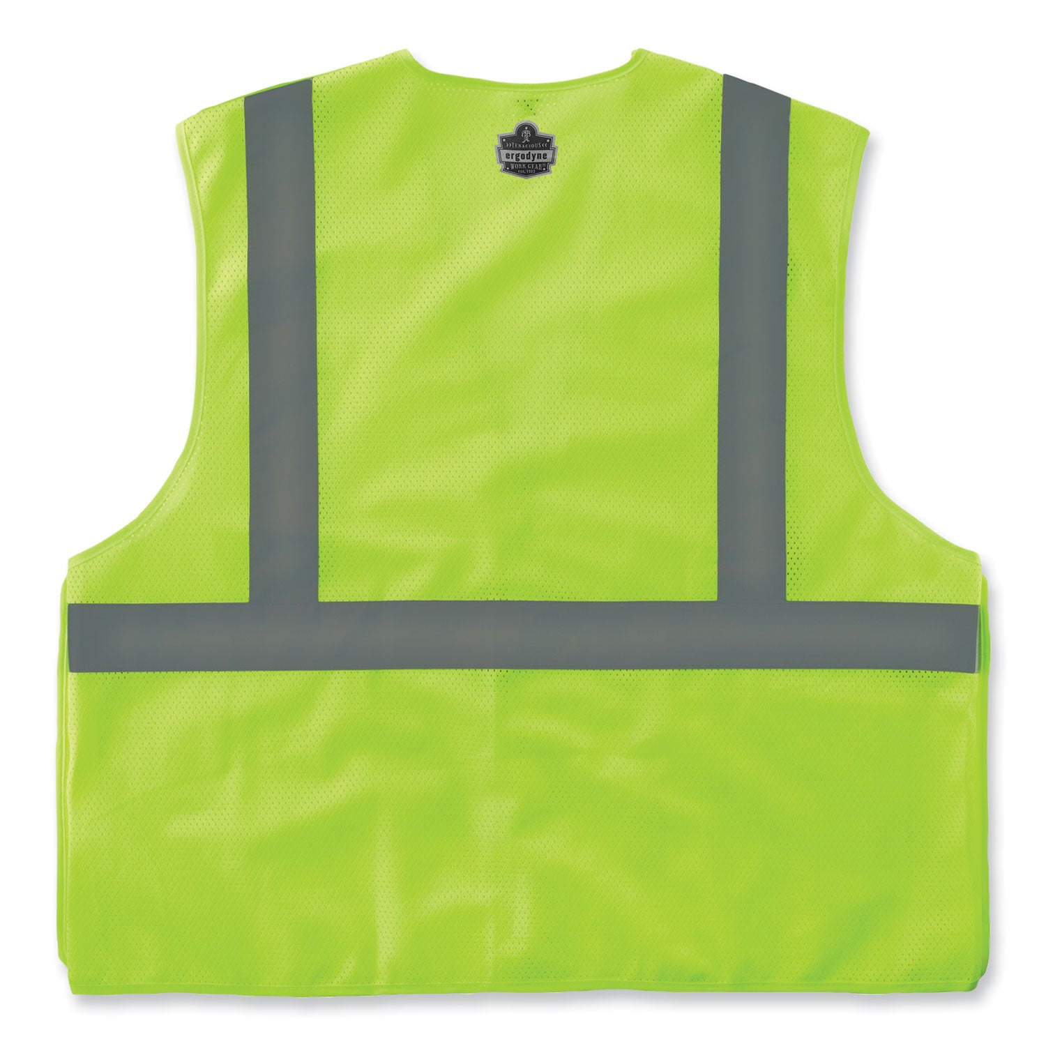 GloWear 8215BA-S Single Size Class 2 Economy Breakaway Mesh Vest, Polyester, X-Small, Lime, Ships in 1-3 Business Days