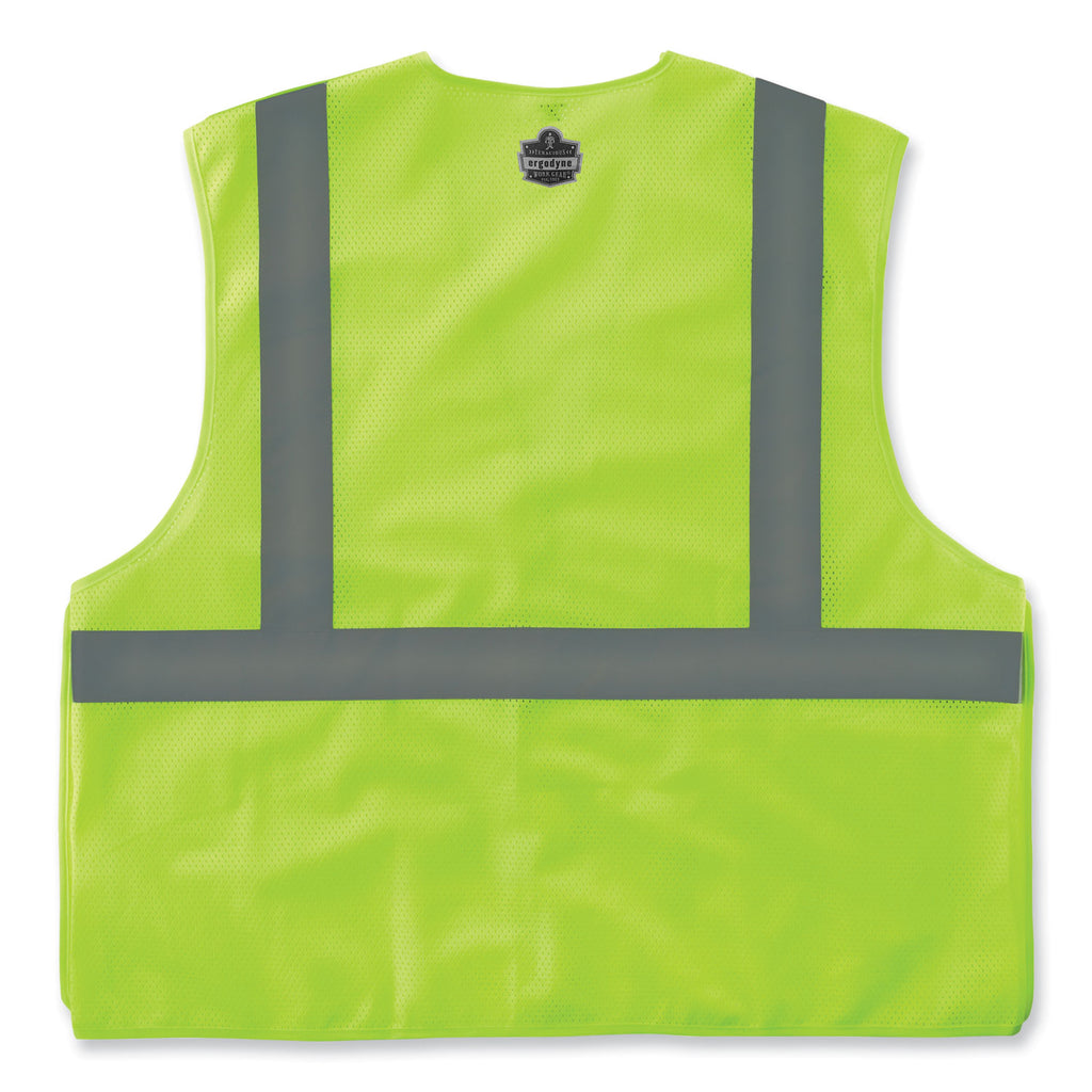 glowear-8215ba-s-single-size-class-2-economy-breakaway-mesh-vest-polyester-small-lime-ships-in-1-3-business-days_ego24542 - 2