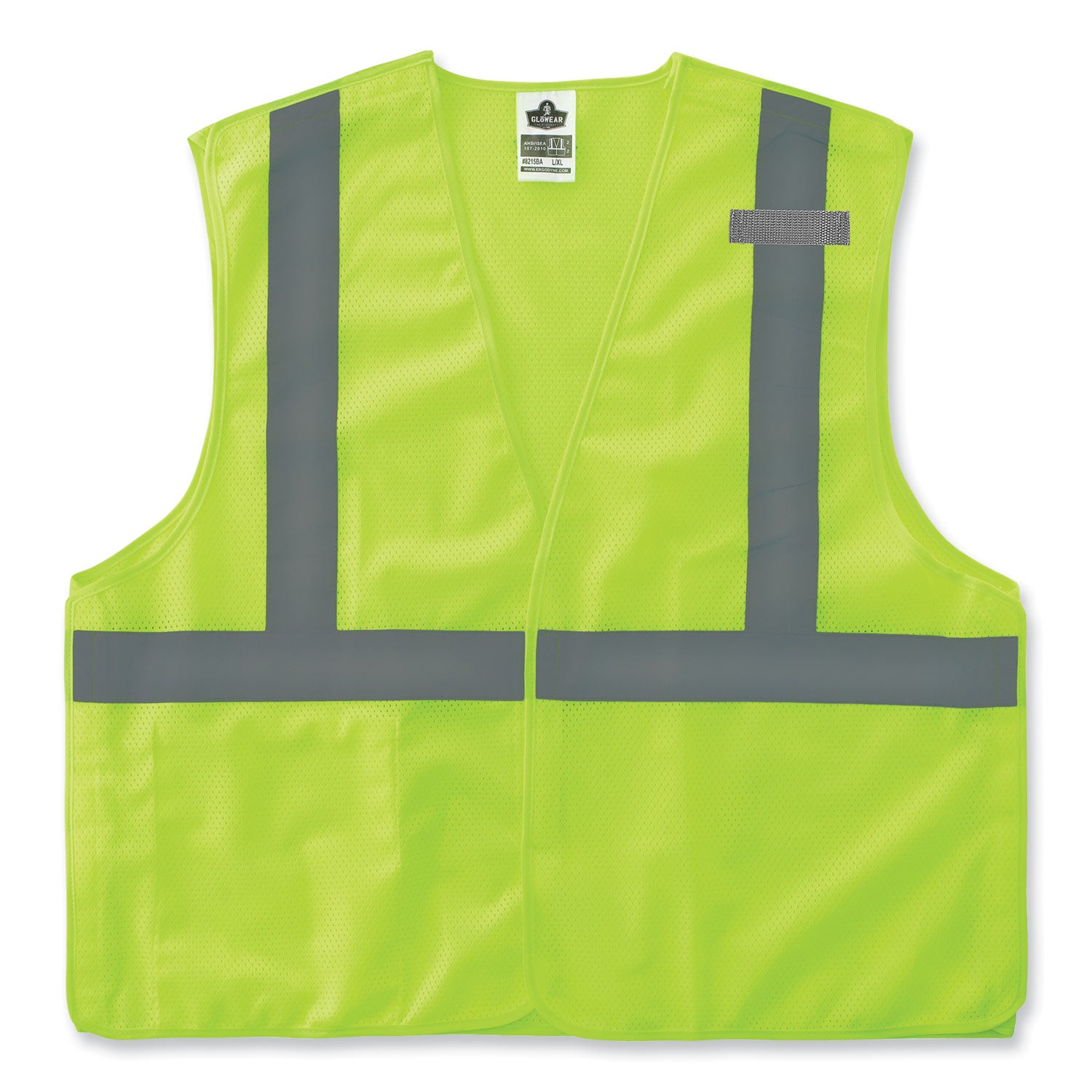 glowear-8215ba-s-single-size-class-2-economy-breakaway-mesh-vest-polyester-medium-lime-ships-in-1-3-business-days_ego24543 - 1