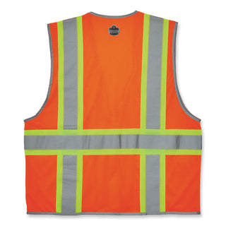 glowear-8246z-s-single-size-class-2-two-tone-mesh-vest-polyester-2x-large-orange-ships-in-1-3-business-days_ego24576 - 3