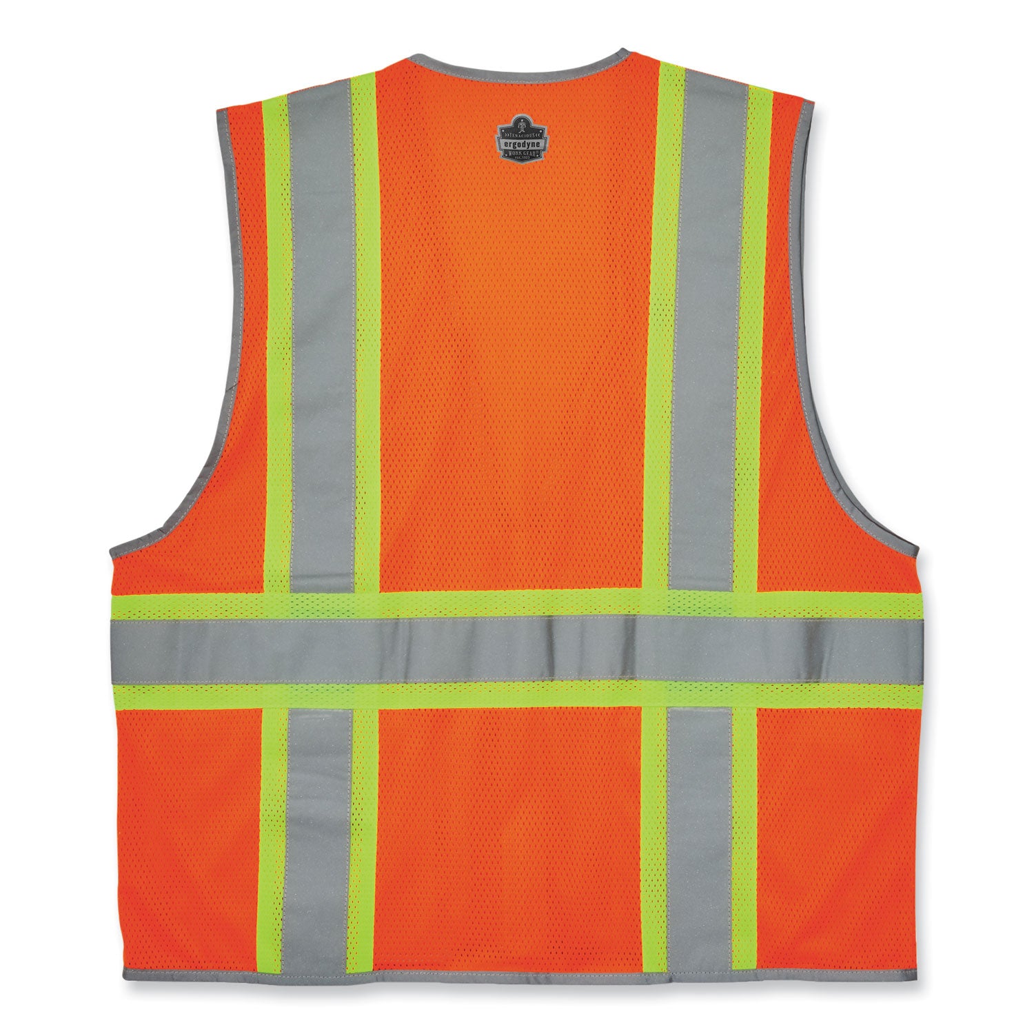 glowear-8246z-s-single-size-class-2-two-tone-mesh-vest-polyester-large-orange-ships-in-1-3-business-days_ego24574 - 3